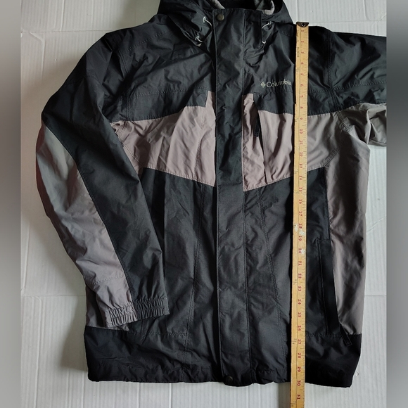 Columbia Interchange Bugaboo Omnitech Men's Jacket Large Black Gray Gorpcore - Picture 9 of 16